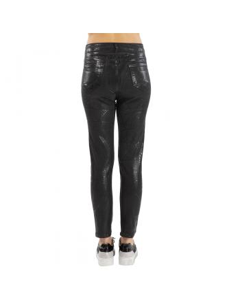 PANTALON MOIRE NERO Elisa Cavaletti EJW216024400N