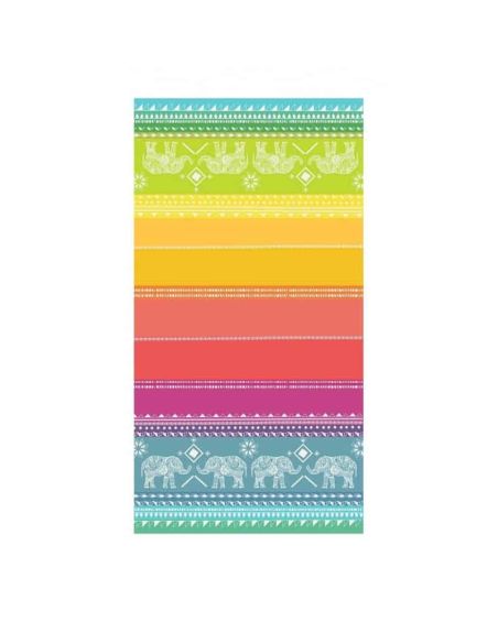 DRAP DE PLAGE ELEPHANT ACIDULE JACQUARD 95X175cm SERV427C