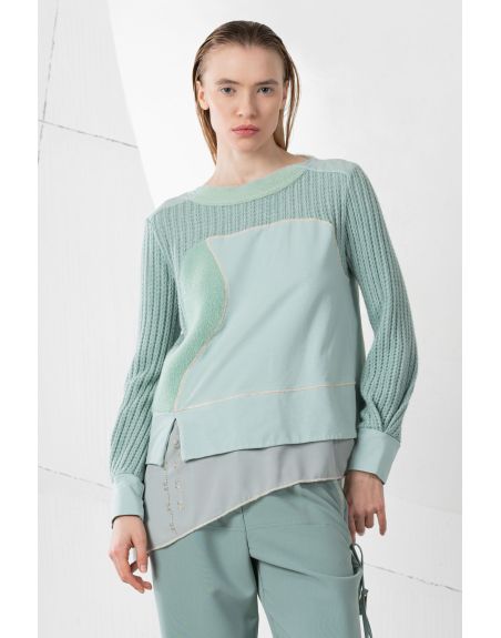 SWEATSHIRT MIX ELEGANZA Elisa Cavaletti ELW245537900